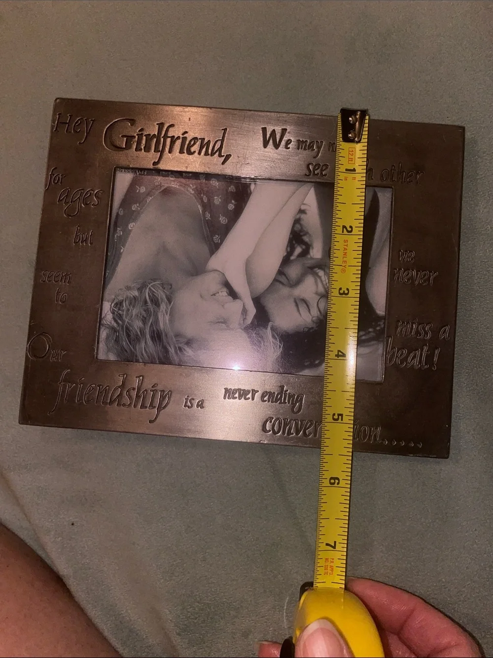 Fetco “Hey Girfriend” metal frame